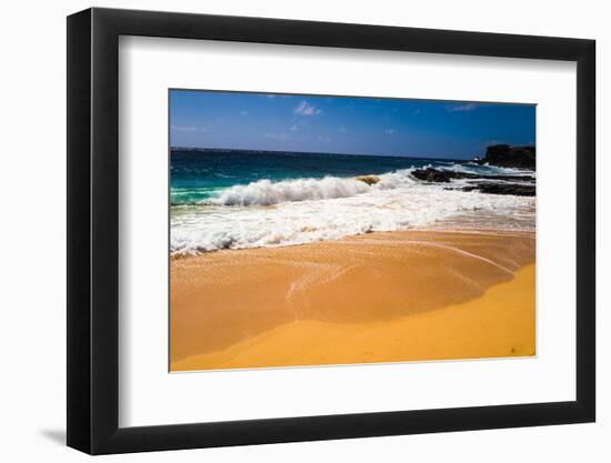 Oahu Shore Waves-Bill Carson Photography-Framed Photographic Print