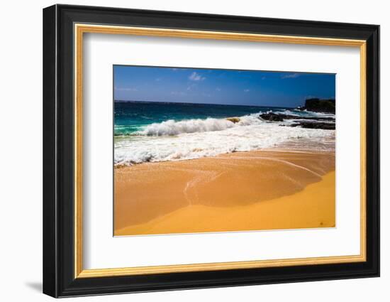 Oahu Shore Waves-Bill Carson Photography-Framed Photographic Print