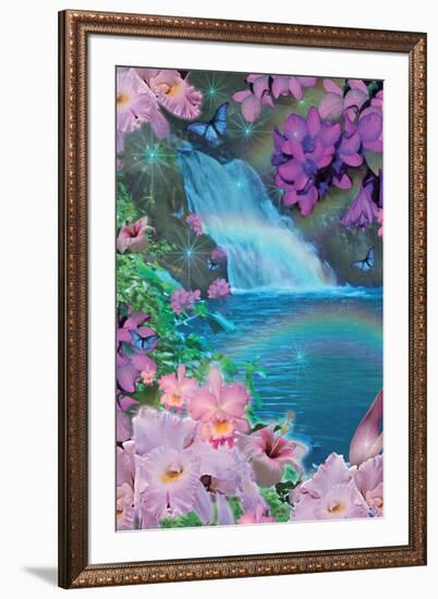 Oahu Waterfall Day-Alixandra Mullins-Framed Art Print