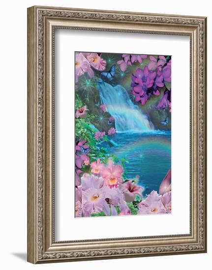 Oahu Waterfall Day-Alixandra Mullins-Framed Art Print