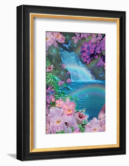 Oahu Waterfall Day-Alixandra Mullins-Framed Art Print