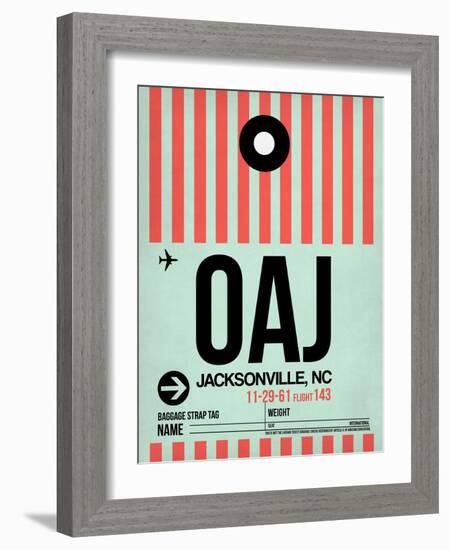 OAJ Jacksonville Luggage Tag I-NaxArt-Framed Art Print