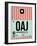 OAJ Jacksonville Luggage Tag I-NaxArt-Framed Art Print