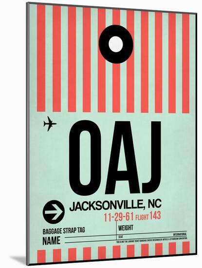 OAJ Jacksonville Luggage Tag I-NaxArt-Mounted Art Print