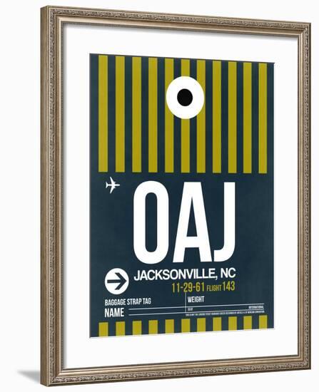 OAJ Jacksonville Luggage Tag II-NaxArt-Framed Art Print