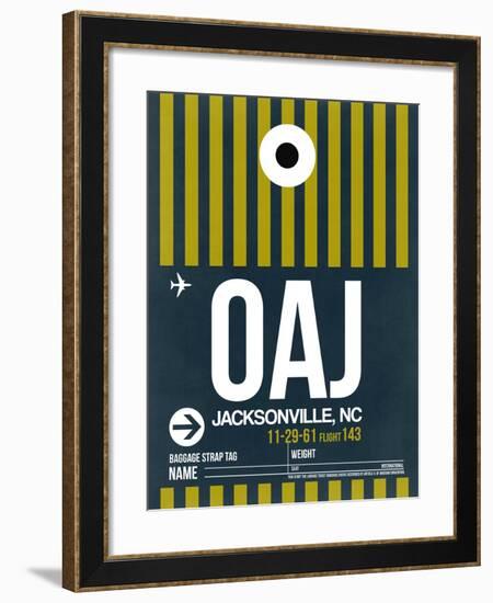 OAJ Jacksonville Luggage Tag II-NaxArt-Framed Art Print