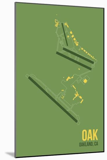 OAK Airport Layout-08 Left-Mounted Giclee Print