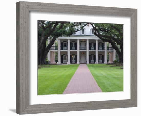 Oak Alley Plantation, Vacherie, St. James Parish, Louisiana, USA-Rob Tilley-Framed Photographic Print