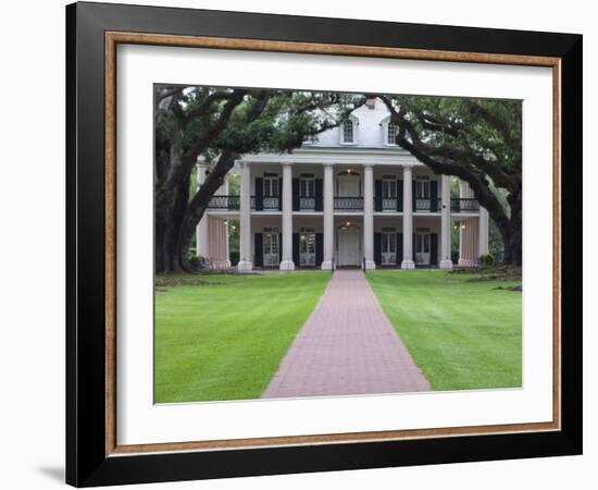 Oak Alley Plantation, Vacherie, St. James Parish, Louisiana, USA-Rob Tilley-Framed Photographic Print