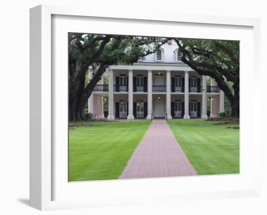 Oak Alley Plantation, Vacherie, St. James Parish, Louisiana, USA-Rob Tilley-Framed Photographic Print