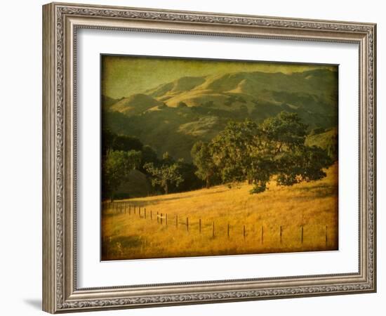 Oak and Fence-William Guion-Framed Photographic Print