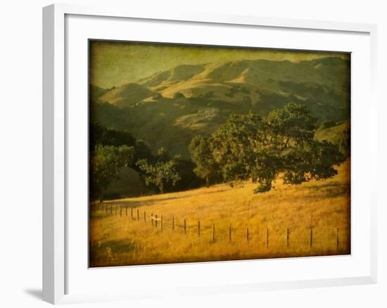 Oak and Fence-William Guion-Framed Photographic Print