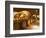 Oak Barrels in Cellar at Domaine Comte Senard, Aloxe-Corton, Bourgogne, France-Per Karlsson-Framed Photographic Print