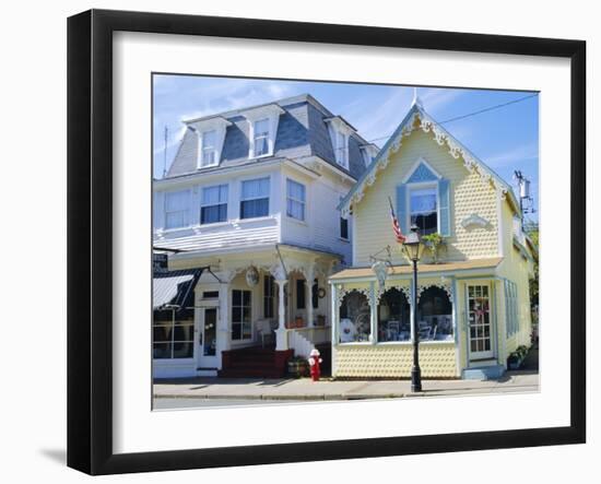 Oak Bluffs, Martha's Vineyard, Cape Cod, Massachusetts, USA-Fraser Hall-Framed Photographic Print