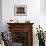 Oak Bookcase with Mahogany Veneer Finish, Circa 1790, France-null-Framed Giclee Print displayed on a wall