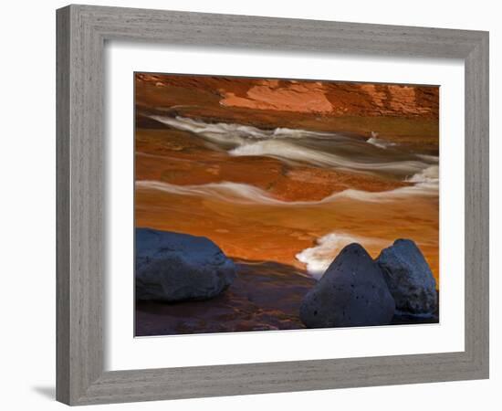 Oak Creek in Slide Rock State Park, Sedona, Arizona, USA-Don Paulson-Framed Photographic Print