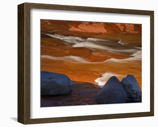Oak Creek in Slide Rock State Park, Sedona, Arizona, USA-Don Paulson-Framed Photographic Print