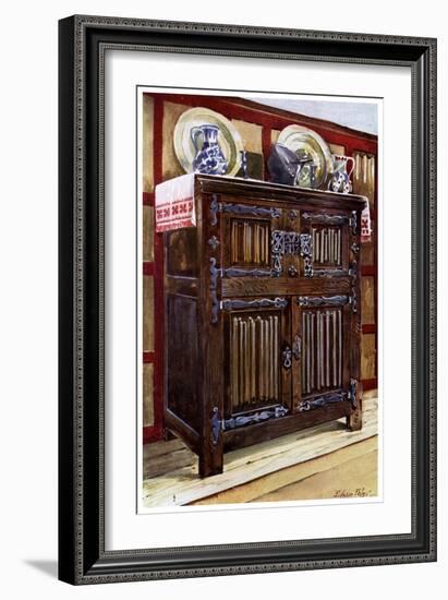 Oak Double Hutch, 1910-Edwin Foley-Framed Giclee Print