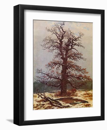 Oak in the Snow-Caspar David Friedrich-Framed Giclee Print