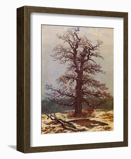 Oak in the Snow-Caspar David Friedrich-Framed Giclee Print