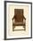 Oak Inlaid Chair, Property of Miss Dorothy Chune Fletcher-Shirley Charles Llewellyn Slocombe-Framed Giclee Print