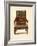 Oak Inlaid Chair, Property of Miss Dorothy Chune Fletcher-Shirley Charles Llewellyn Slocombe-Framed Giclee Print