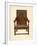 Oak Inlaid Chair, Property of Miss Dorothy Chune Fletcher-Shirley Charles Llewellyn Slocombe-Framed Giclee Print