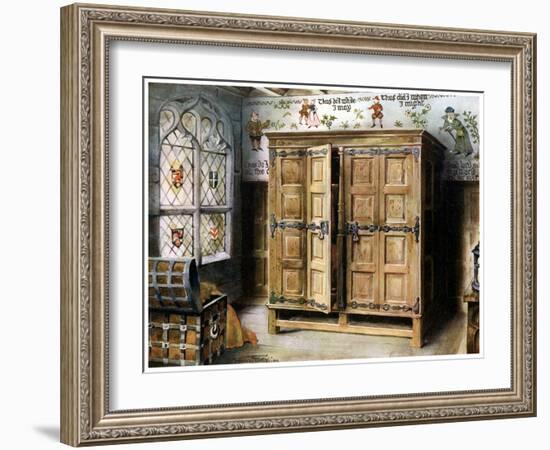 Oak Press, Strangers' Hall, Norwich, Norfolk, 1910-Edwin Foley-Framed Giclee Print