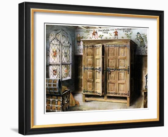 Oak Press, Strangers' Hall, Norwich, Norfolk, 1910-Edwin Foley-Framed Giclee Print