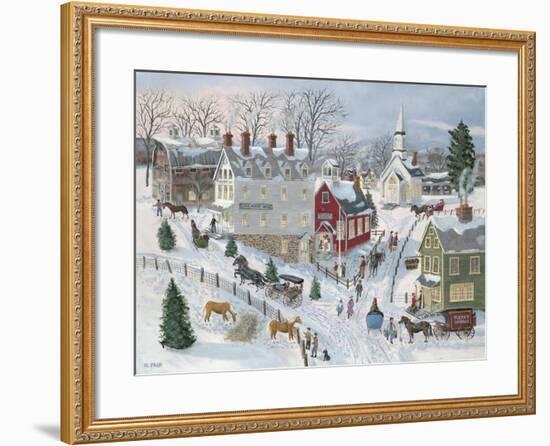 Oak Ridge in Winter-Bob Fair-Framed Giclee Print