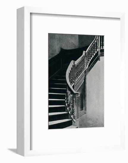 'Oak Staircase of Charles II, at Whitton Park House', 1910-Unknown-Framed Photographic Print