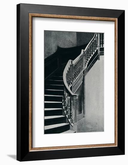 'Oak Staircase of Charles II, at Whitton Park House', 1910-Unknown-Framed Photographic Print