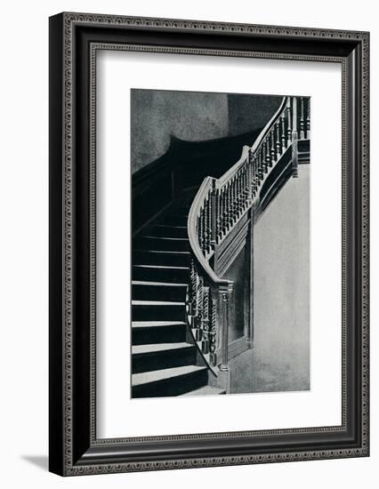 'Oak Staircase of Charles II, at Whitton Park House', 1910-Unknown-Framed Photographic Print