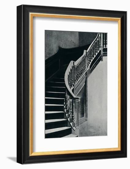 'Oak Staircase of Charles II, at Whitton Park House', 1910-Unknown-Framed Photographic Print