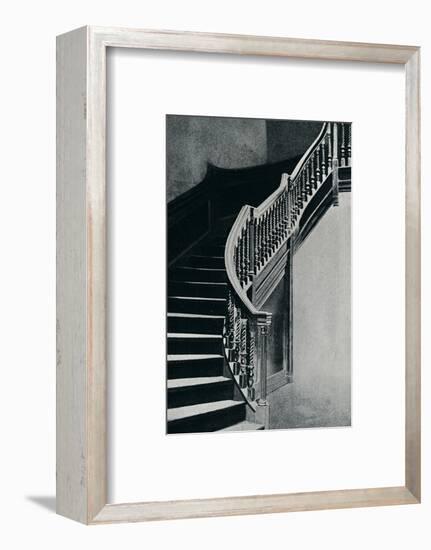 'Oak Staircase of Charles II, at Whitton Park House', 1910-Unknown-Framed Photographic Print