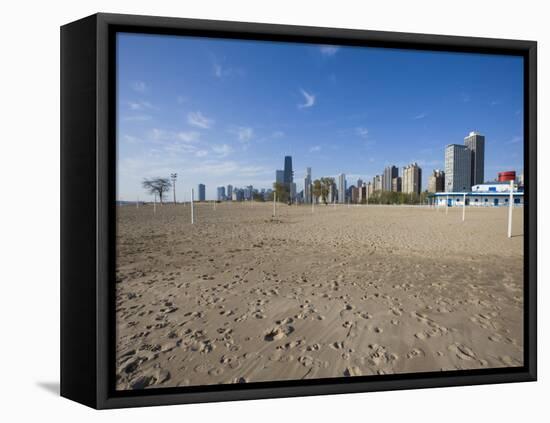 Oak Street Beach, Chicago, Illinois, United States of America, North America-Amanda Hall-Framed Premier Image Canvas