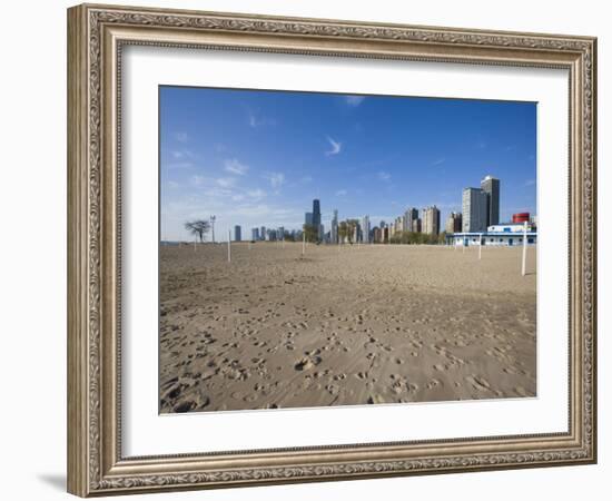 Oak Street Beach, Chicago, Illinois, United States of America, North America-Amanda Hall-Framed Photographic Print