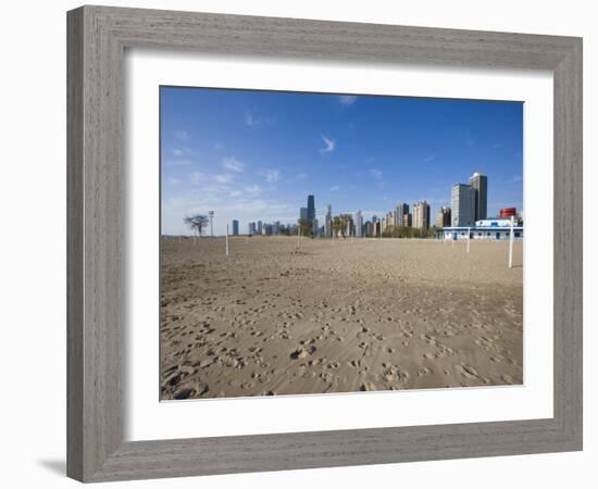 Oak Street Beach, Chicago, Illinois, United States of America, North America-Amanda Hall-Framed Photographic Print