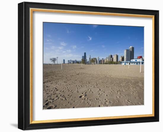 Oak Street Beach, Chicago, Illinois, United States of America, North America-Amanda Hall-Framed Photographic Print