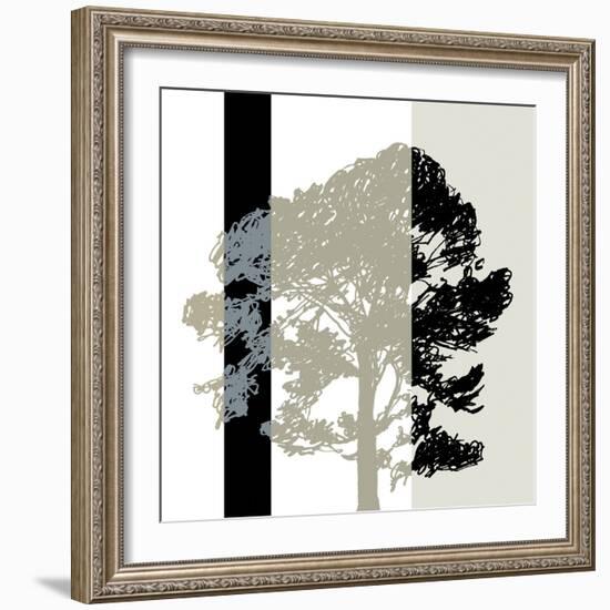 Oak Stripe-Sarah Cheyne-Framed Giclee Print