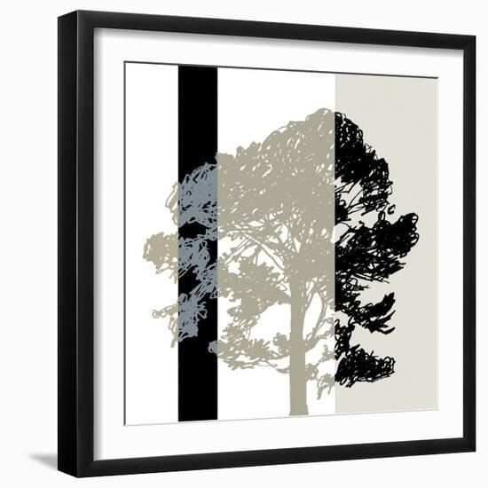 Oak Stripe-Sarah Cheyne-Framed Giclee Print