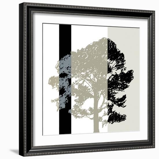 Oak Stripe-Sarah Cheyne-Framed Giclee Print