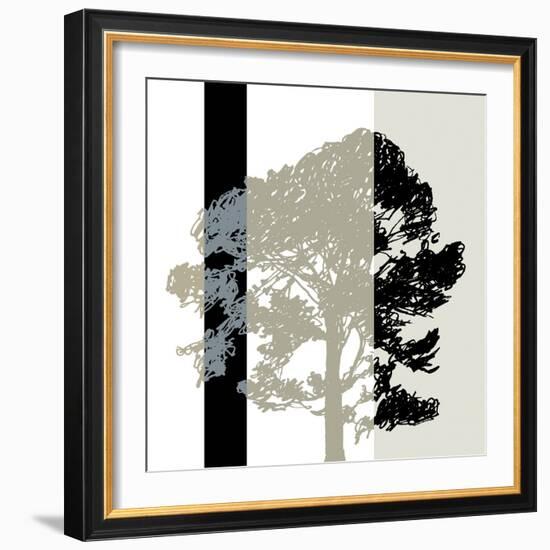 Oak Stripe-Sarah Cheyne-Framed Giclee Print