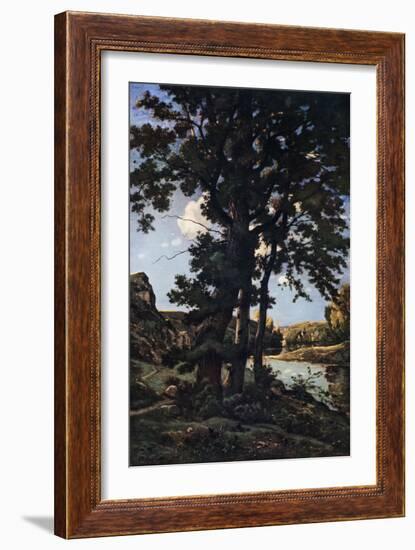 Oak Trees in Chateaunenard, France, 1926-Henri-Joseph Harpignies-Framed Giclee Print