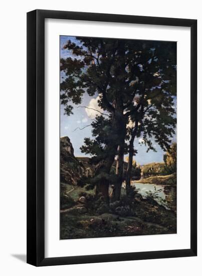 Oak Trees in Chateaunenard, France, 1926-Henri-Joseph Harpignies-Framed Giclee Print