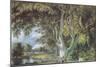 Oak Trees, Shoreham, Kent, Nature in Britain Published by Collins, 1946 (Litho)-Samuel Palmer-Mounted Giclee Print