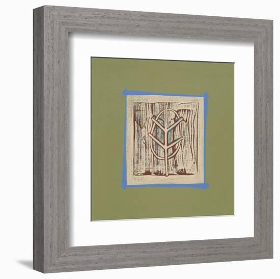 Oak-P^G^ Gravele-Framed Art Print