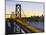 Oakland Bay Bridge at Dusk, San Francisco, California, USA-David Barnes-Mounted Photographic Print