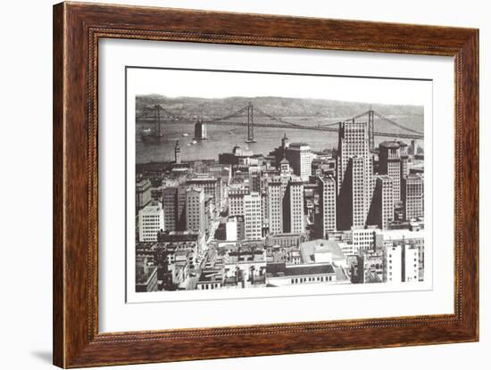 Oakland Bay Bridge, San Francisco, California-null-Framed Art Print