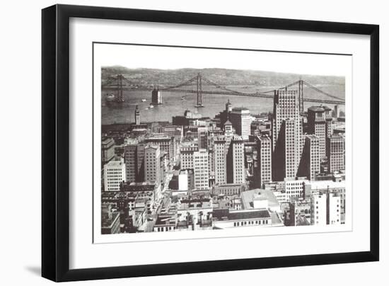 Oakland Bay Bridge, San Francisco, California-null-Framed Art Print